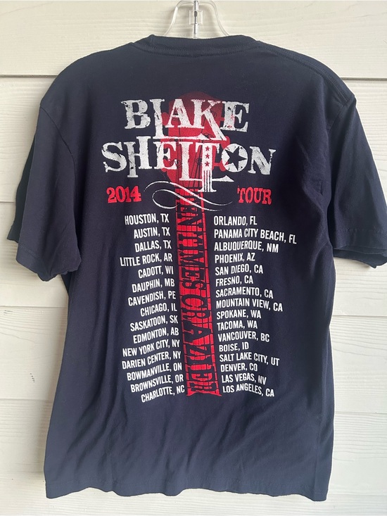 Tultex Other - Blake‎ Shelton 2014 Tour Short Sleeve T-Shirt - Black